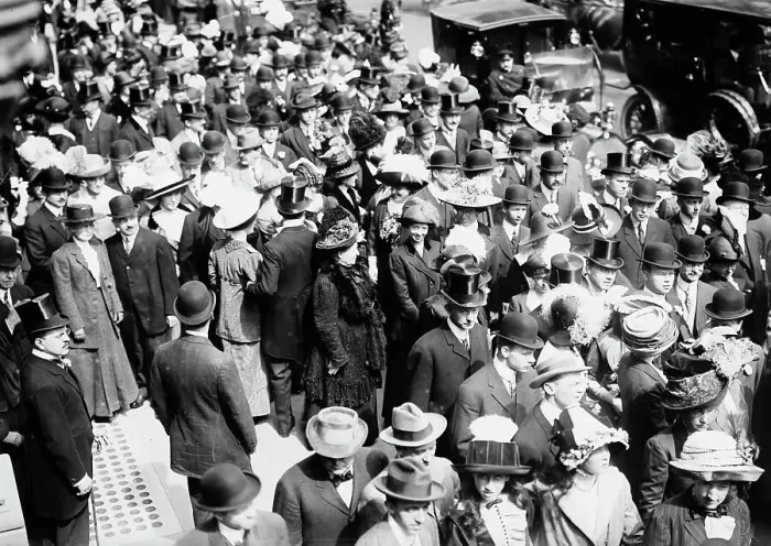 Framed Print : Easter - 5th Ave. 1912. Creator: Bain News Service Framed Print : Easter - 5th Ave. 1912. Creator: Bain News Service