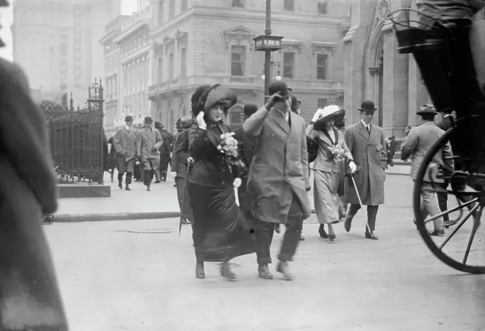 Framed Print : Easter on 5th Ave. N.Y.C. between c1910 and c1915. Creator: Bain News Service Framed Print : Easter on 5th Ave. N.Y.C. between c1910 and c1915. Creator: Bain News Service