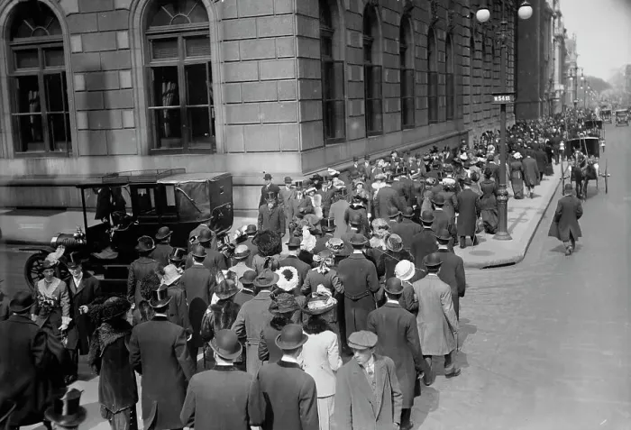 Framed Print : Easter crowd - 5th Ave. 1913, 1913. Creator: Bain News Service Framed Print : Easter crowd - 5th Ave. 1913, 1913. Creator: Bain News Service
