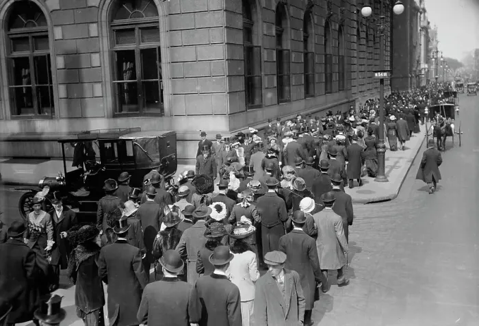 Framed Print : Easter crowd - 5th Ave. 1913. Creator: Bain News Service Framed Print : Easter crowd - 5th Ave. 1913. Creator: Bain News Service