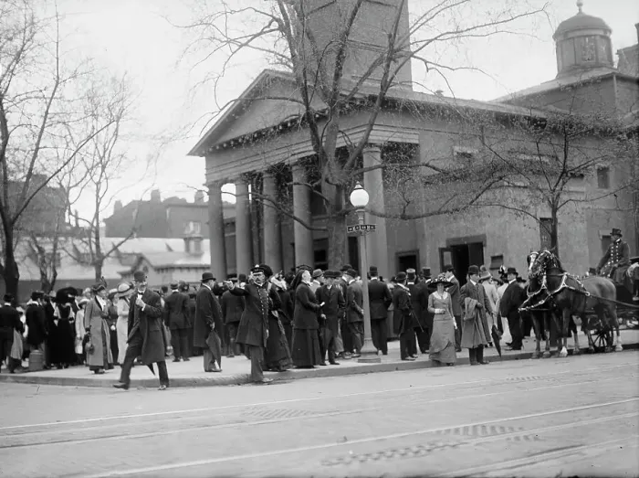 Framed Print : Easter Crowds; St. John's, 1911. Creator: Harris & Ewing. Easter Crowds; St. John's, 1911. Creator: Harris & Ewing Framed Print : Easter Crowds; St. John's, 1911. Creator: Harris & Ewing. Easter Crowds; St. John's, 1911. Creator: Harris & Ewing