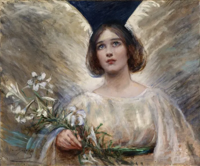Framed Print : Easter Lilies, late 19th-early 20th century. Creator: Alice Pike Barney Framed Print : Easter Lilies, late 19th-early 20th century. Creator: Alice Pike Barney