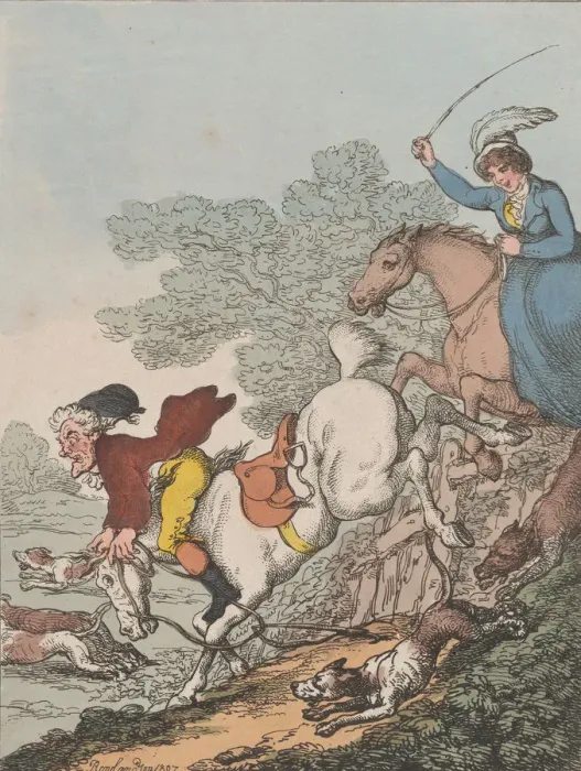 Framed Print : Easter Monday, or The Cockney Hunt, July 14, 1807. July 14, 1807 Framed Print : Easter Monday, or The Cockney Hunt, July 14, 1807. July 14, 1807