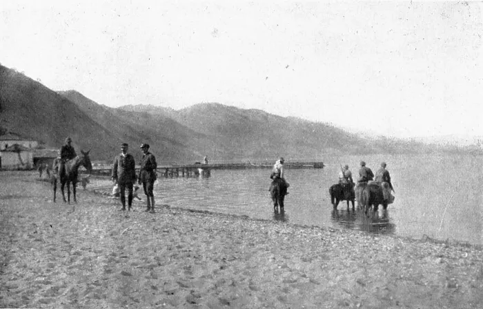 Framed Print : On the Eastern Front; September 10: a reconnaissance of French cavalry watering... 1917. Creator: Unknown Framed Print : On the Eastern Front; September 10: a reconnaissance of French cavalry watering... 1917. Creator: Unknown