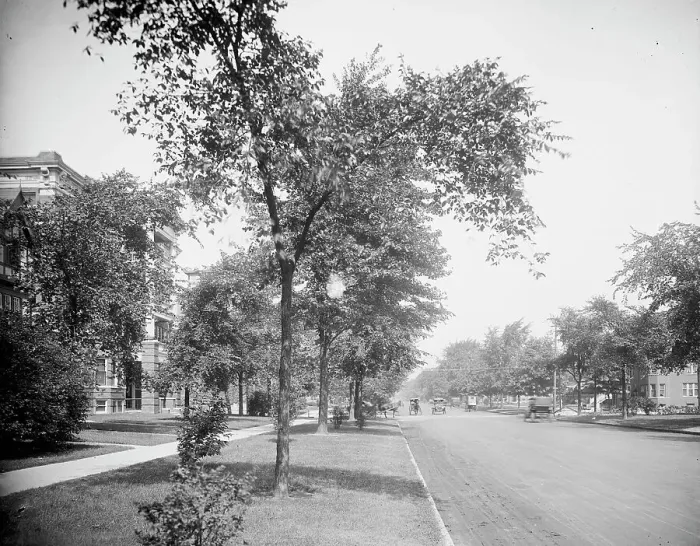Framed Print : Eastern (i.e. East Grand) Boulevard, Detroit, Mich. between 1900 and 1920. Creator: Unknown Framed Print : Eastern (i.e. East Grand) Boulevard, Detroit, Mich. between 1900 and 1920. Creator: Unknown