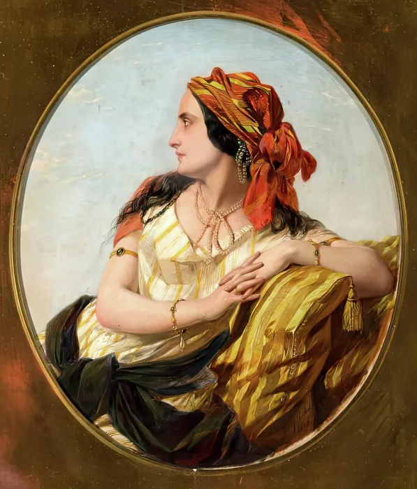 Framed Print : Eastern Lady, 1849. Creator: Henry Nelson O'Neil. Eastern Lady, 1849. Creator: Henry Nelson O'Neil Framed Print : Eastern Lady, 1849. Creator: Henry Nelson O'Neil. Eastern Lady, 1849. Creator: Henry Nelson O'Neil