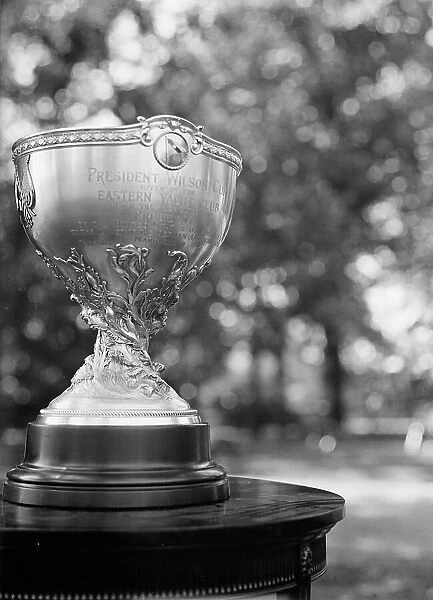 Eastern Yacht Club - The Cup, 1913. Creator: Harris & Ewing. Eastern Yacht Club - The Cup, 1913. Creator: Harris & Ewing