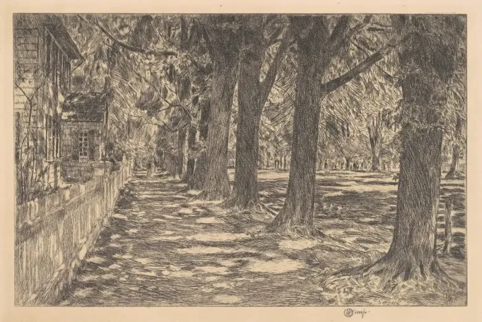 Framed Print : Easthampton, 1917. Creator: Frederick Childe Hassam Framed Print : Easthampton, 1917. Creator: Frederick Childe Hassam