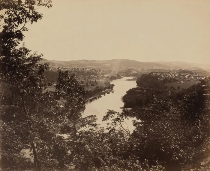 Framed Print : Easton and Weygat Mountain, c. 1895. Creator: William H Rau Framed Print : Easton and Weygat Mountain, c. 1895. Creator: William H Rau