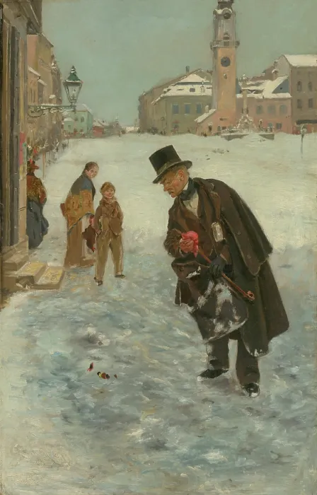 Framed Print : So Easy to Laugh at Another, 1892. Creator: Dominik Skutecky