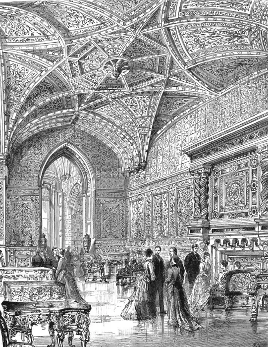 Framed Print : Eaton Hall, Cheshire - The Great Drawing-room, 1886. Creator: Unknown Framed Print : Eaton Hall, Cheshire - The Great Drawing-room, 1886. Creator: Unknown