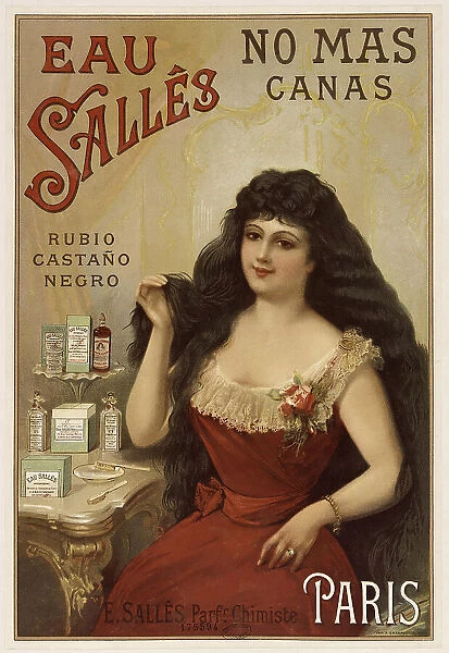 Eau Sallês. E. Sallês, parfumeur , 1894. Creator: Anonymous