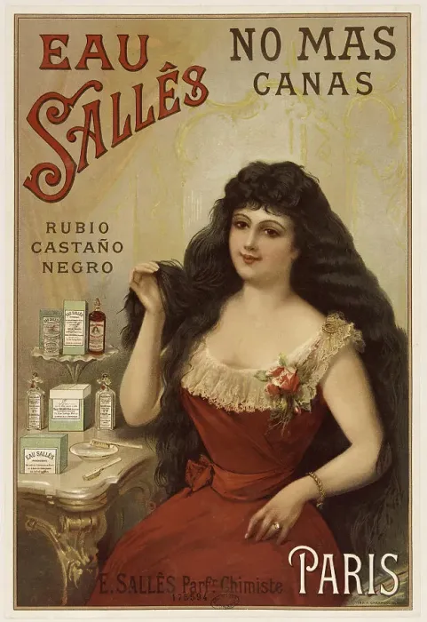 Framed Print : Eau Sallês. E. Sallês, parfumeur, 1894. Creator: Anonymous Framed Print : Eau Sallês. E. Sallês, parfumeur, 1894. Creator: Anonymous