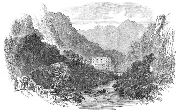 Framed Print : Eaux Chaudes, Pyrenees, 1854. Creator: Unknown Framed Print : Eaux Chaudes, Pyrenees, 1854. Creator: Unknown