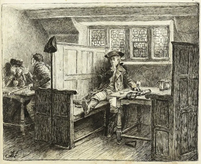 Framed Print : The Eavesdropper, c. 1886. Creator: Frederick Barnard