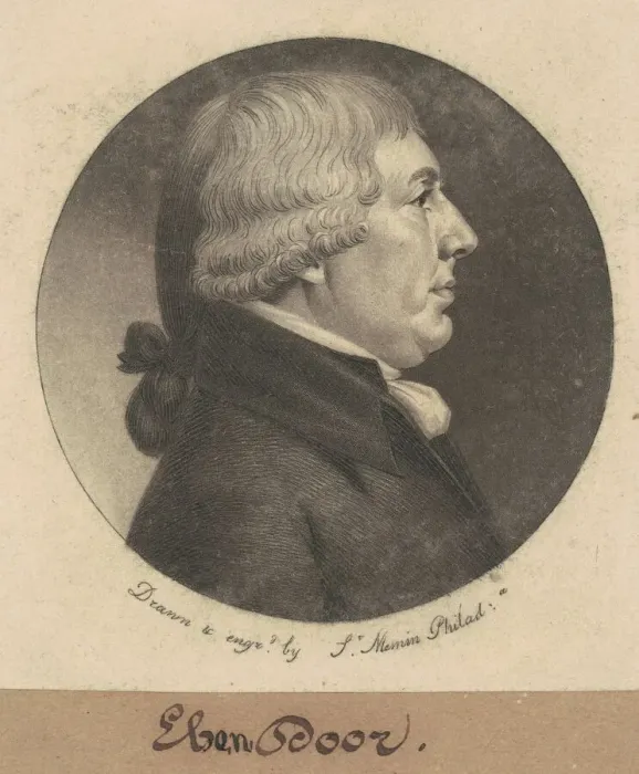 Framed Print : Ebenezer Dorr, 1800. Creator: Charles Balthazar Julien Fevret de Saint-Memin Framed Print : Ebenezer Dorr, 1800. Creator: Charles Balthazar Julien Fevret de Saint-Memin