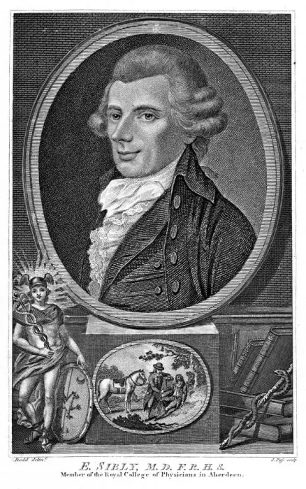 Framed Print : Ebenezer Sibly, British astrologer and physician, late 18th century Framed Print : Ebenezer Sibly, British astrologer and physician, late 18th century
