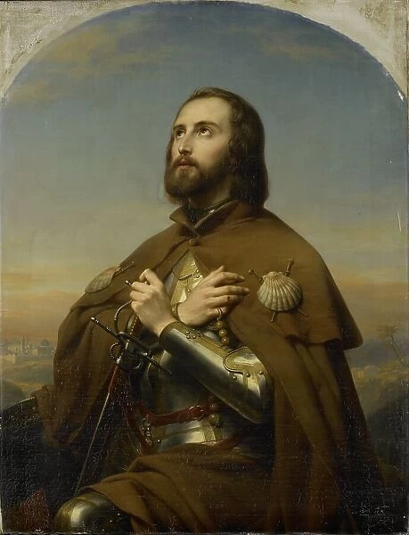 Eberhard (1445-96), Duke of Würtemberg, as a Pilgrim in the Holy Land, 1846. Creator: Nicaise de Keyser