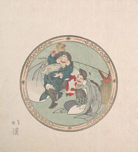 Ebisu and Daikoku; Two of the Seven Gods of Good Fortune, 19th century