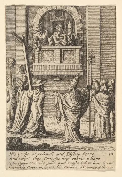 Framed Print : Ecce Homo, 1625-77. Creator: Wenceslaus Hollar Framed Print : Ecce Homo, 1625-77. Creator: Wenceslaus Hollar