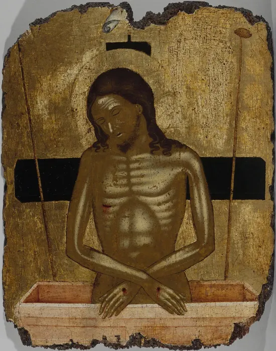 Framed Print : Ecce Homo. Artist: Tzafouris, Nicolaos (active 1455-1501) Framed Print : Ecce Homo. Artist: Tzafouris, Nicolaos (active 1455-1501)