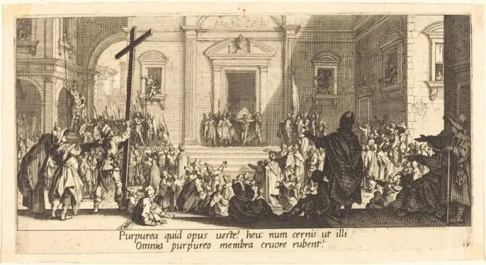 Framed Print : The Ecce Homo, c. 1618. Creator: Jacques Callot Framed Print : The Ecce Homo, c. 1618. Creator: Jacques Callot