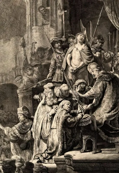 Framed Print : Ecce Homo, c1635. Creator: Rembrandt Harmensz van Rijn Framed Print : Ecce Homo, c1635. Creator: Rembrandt Harmensz van Rijn