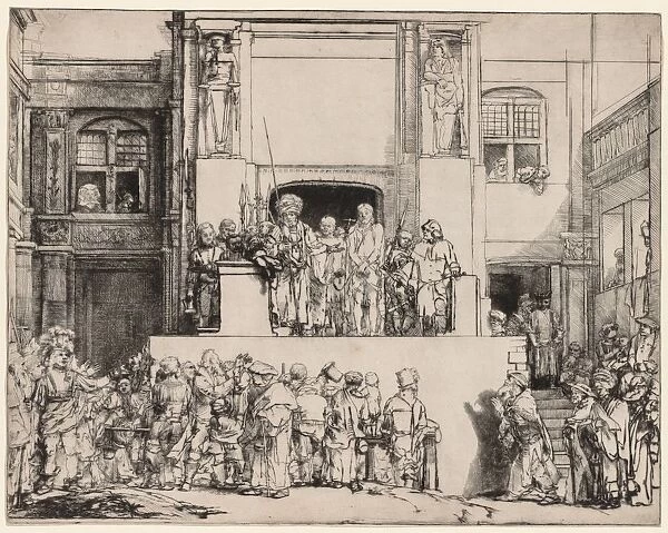 Ecce Homo. Christ Presented to the People, 1655. Creator: Rembrandt van Rijn (Dutch, 1606-1669)