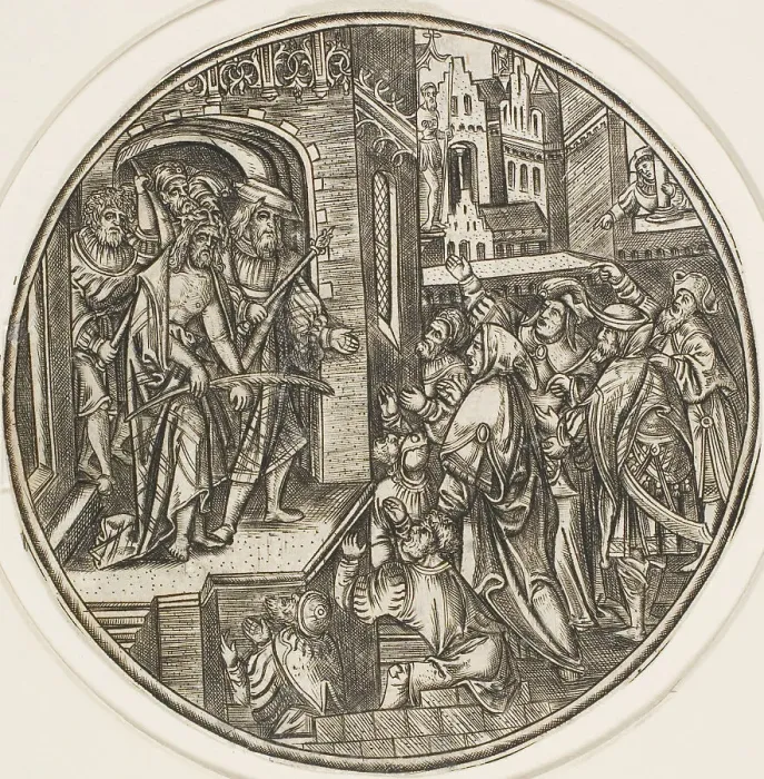 Framed Print : Ecce Homo, from The Passion, 1500 / 25. Creator: Master S Framed Print : Ecce Homo, from The Passion, 1500 / 25. Creator: Master S