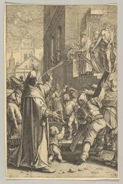 Framed Print : Ecce Homo, from The Passion of Christ, ca. 1623. Creator: Ludovicus Siceram Framed Print : Ecce Homo, from The Passion of Christ, ca. 1623. Creator: Ludovicus Siceram