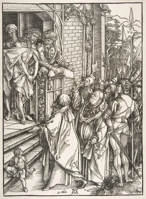 Framed Print : Ecce Homo, from the series The Large Passion, ca. 1498-99. Creator: Albrecht Durer Framed Print : Ecce Homo, from the series The Large Passion, ca. 1498-99. Creator: Albrecht Durer