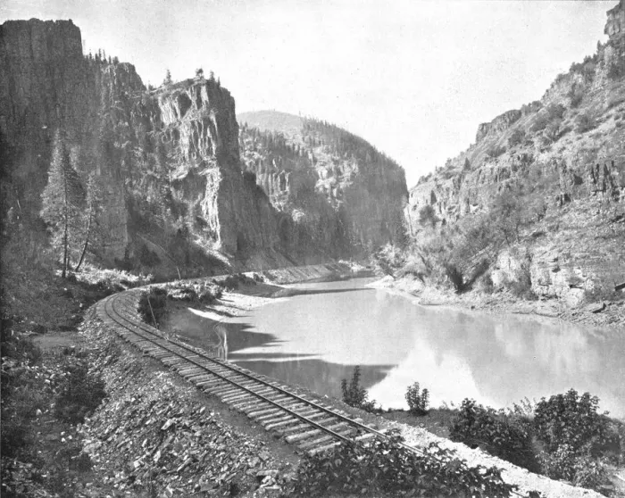 Framed Print : Echo Cliffs, Canyon of the Grand River, Colorado, USA, c1900. Creator: Unknown Framed Print : Echo Cliffs, Canyon of the Grand River, Colorado, USA, c1900. Creator: Unknown