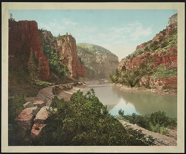Echo Cliffs, Grand River Canyon, Colo. c1914. Creator: William H. Jackson