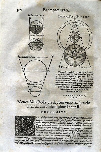 Eclipse, engraving from De Elementis Philosofia