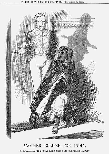 Another Eclipse for India, 1868. Artist: John Tenniel