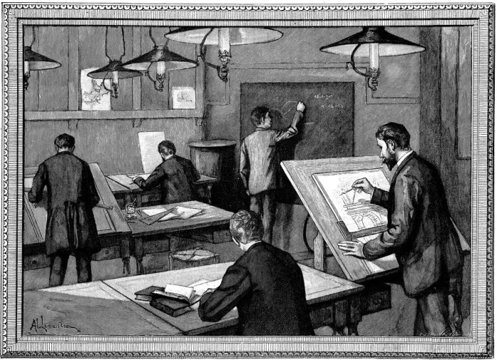 Framed Print : Ecole des Ponts-et-Chaussees, Paris, 1894 Framed Print : Ecole des Ponts-et-Chaussees, Paris, 1894