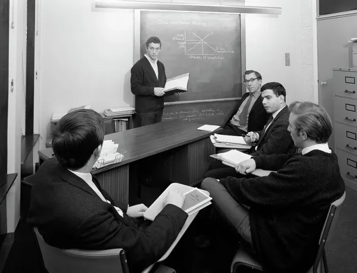 Framed Print : Economics tutorial, Sheffield University, Sheffield, South Yorkshire, 1967. Artist Framed Print : Economics tutorial, Sheffield University, Sheffield, South Yorkshire, 1967. Artist