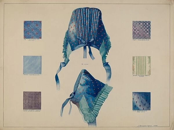 Economy: Detail of Cloth and Bonnet, 1938. Creator: J. Howard Iams