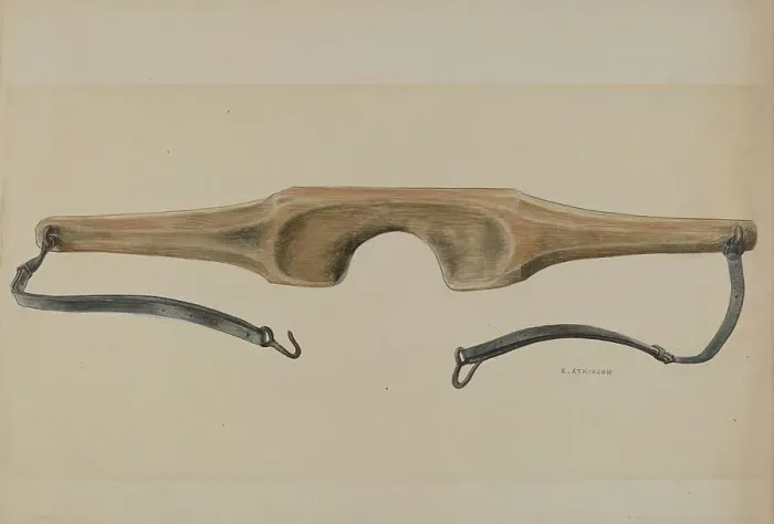 Framed Print : Economy Shoulder Yoke, c. 1937. Creator: Ralph Atkinson Framed Print : Economy Shoulder Yoke, c. 1937. Creator: Ralph Atkinson