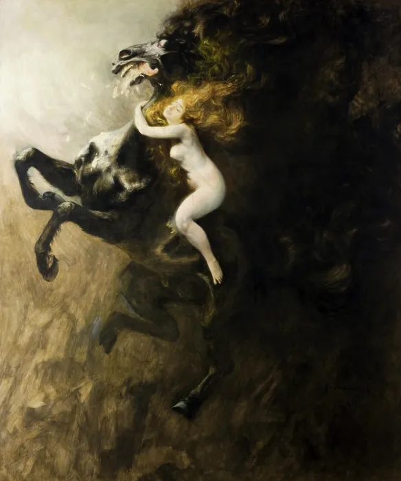 Framed Print : Ecstasy, 1894. Creator: Wladyslaw Podkowinski Framed Print : Ecstasy, 1894. Creator: Wladyslaw Podkowinski