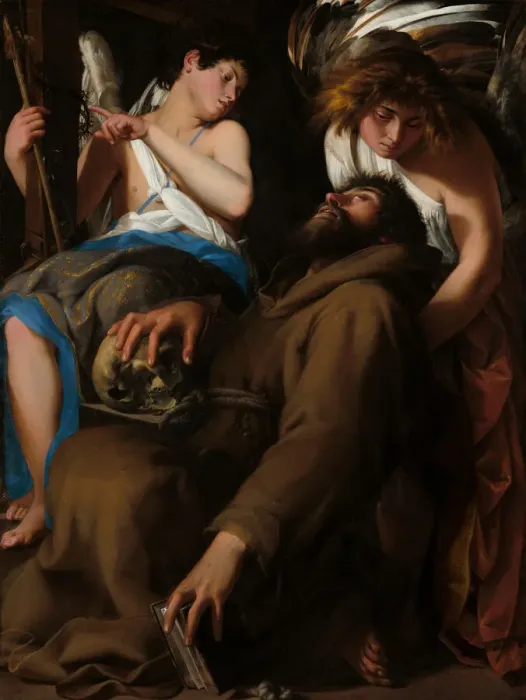 Framed Print : The Ecstasy of Saint Francis, 1601. Creator: Giovanni Baglione Framed Print : The Ecstasy of Saint Francis, 1601. Creator: Giovanni Baglione