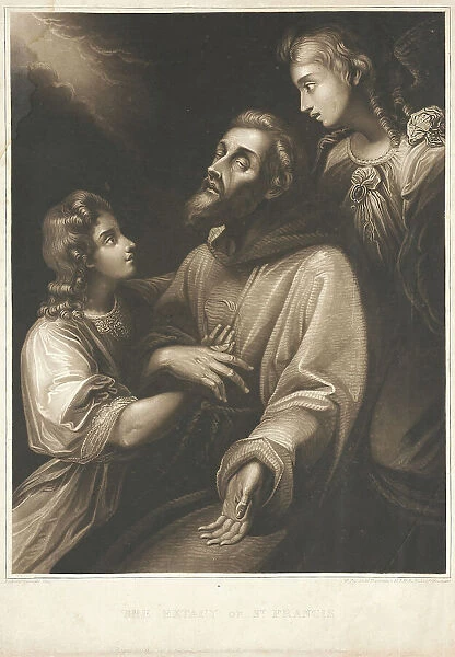 Ecstasy of Saint Francis, 1809. Creator: William Say