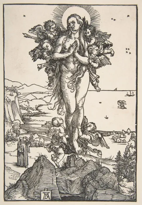 Framed Print : The Ecstasy of Saint Mary Magdalen. n. d. Creator: Albrecht Durer Framed Print : The Ecstasy of Saint Mary Magdalen. n. d. Creator: Albrecht Durer