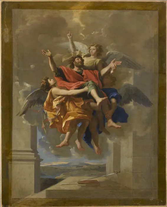 Framed Print : The ecstasy of Saint Paul, 1650. Creator: Poussin, Nicolas (1594-1665) Framed Print : The ecstasy of Saint Paul, 1650. Creator: Poussin, Nicolas (1594-1665)