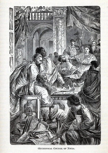 Ecumenical Council of Nicea, 1882. Artist: Anonymous