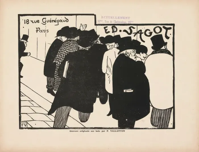 Framed Print : Ed Sagot--Les Amateurs d Estampes, 1892. Creator: Felix Vallotton. Ed Sagot--Les Amateurs d Estampes, 1892. Creator: Felix Vallotton Framed Print : Ed Sagot--Les Amateurs d Estampes, 1892. Creator: Felix Vallotton. Ed Sagot--Les Amateurs d Estampes, 1892. Creator: Felix Vallotton