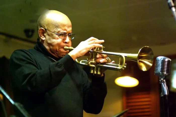 Framed Print : Eddie Henderson, Jazz Hastings Club, Hastings, East Sussex, 2008. Artist: Brian O Connor Framed Print : Eddie Henderson, Jazz Hastings Club, Hastings, East Sussex, 2008. Artist: Brian O Connor