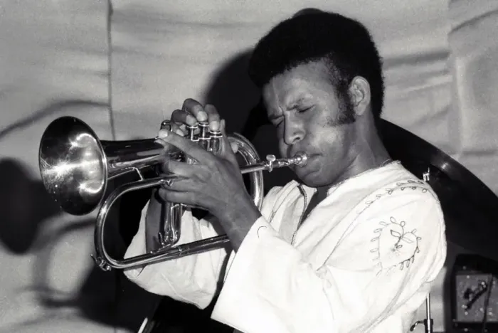 Framed Print : Eddie Henderson, Ronnie Scotts, London, 1973. Artist: Brian O Connor Framed Print : Eddie Henderson, Ronnie Scotts, London, 1973. Artist: Brian O Connor