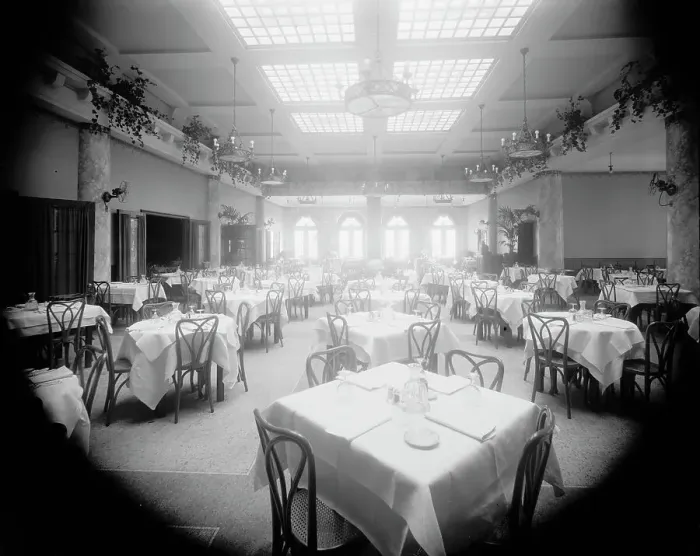 Framed Print : Edelweiss Cafe, Grill Room, Detroit, Mich. between 1905 and 1915. Creator: Unknown Framed Print : Edelweiss Cafe, Grill Room, Detroit, Mich. between 1905 and 1915. Creator: Unknown