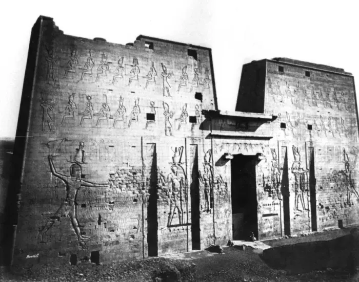 Framed Print : Edfu, Nubia, Egypt, 1878. Artist: Felix Bonfils Framed Print : Edfu, Nubia, Egypt, 1878. Artist: Felix Bonfils